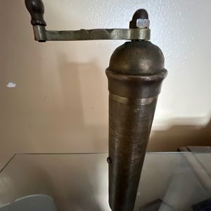 Vintage Brass Greek Coffee Grinder.